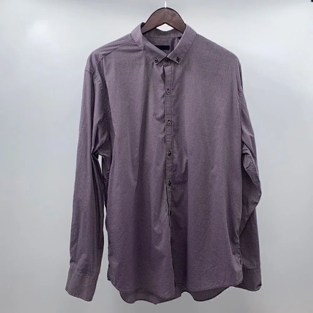Zachary Prell Men’s XXL Button Down Long Sleeve 100% Cotton Lightweight